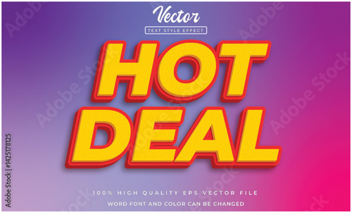 Hot deal editable 3d style text effect