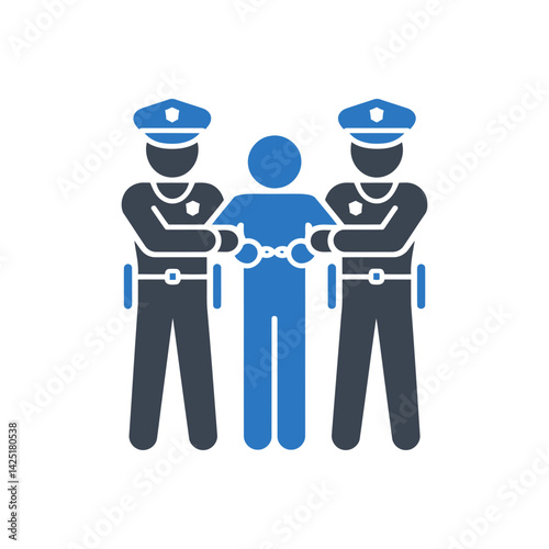 Arrested person icon