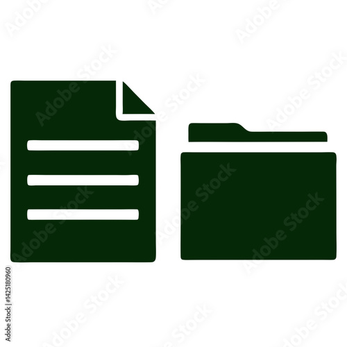 File Management Icon for Digital Workspace Business icons Vector Illustration