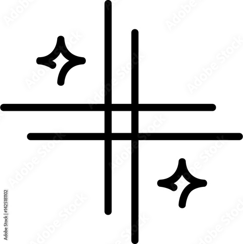 Star line editable icon. Editable stroke. Vector illustration.