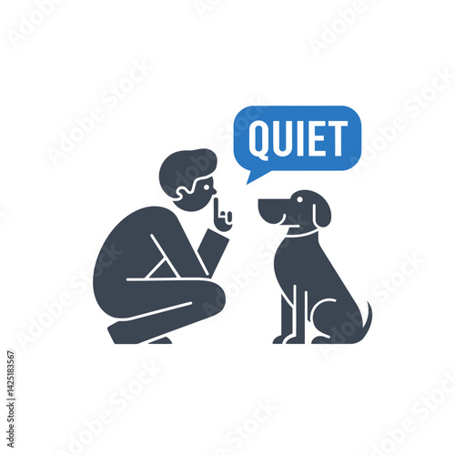 Quiet Dog Command Icon