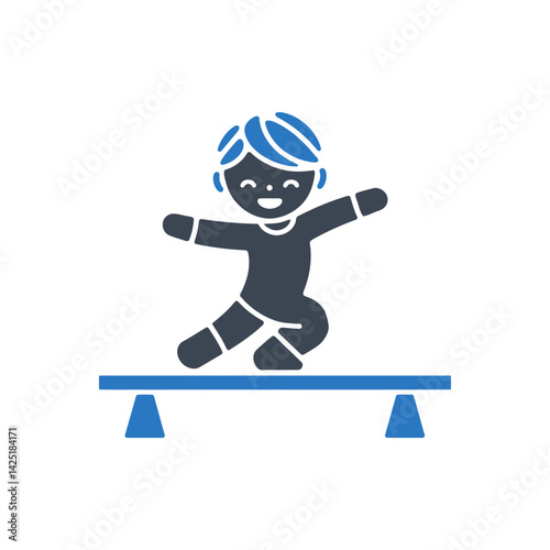Balance Beam Play Icon