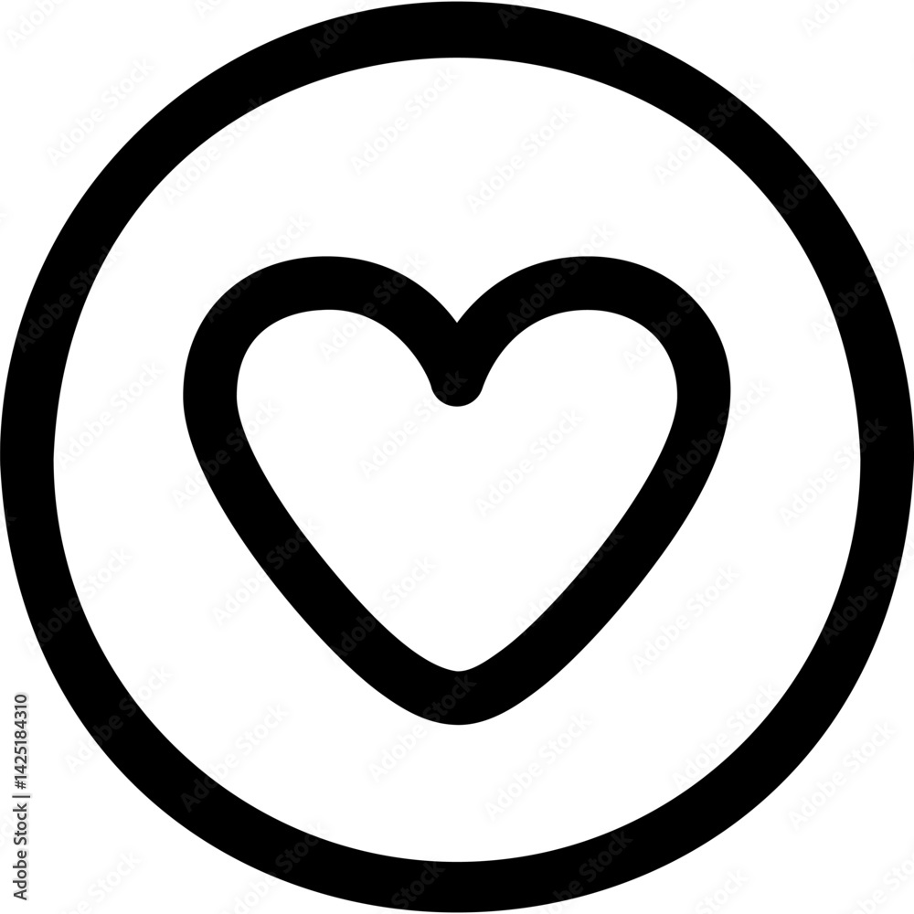 Heart line editable icon. Editable stroke. Vector illustration. Heart line editable icon. Editable stroke. Vector illustration.