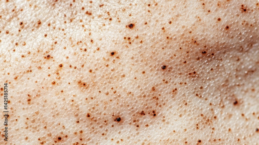 Skin Close-Up with Pores and Brown Spots Skin Close-Up with Pores and Brown Spots