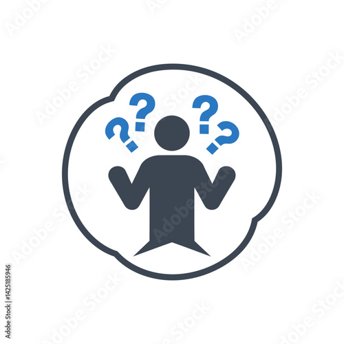 Confused Person Questions Icon