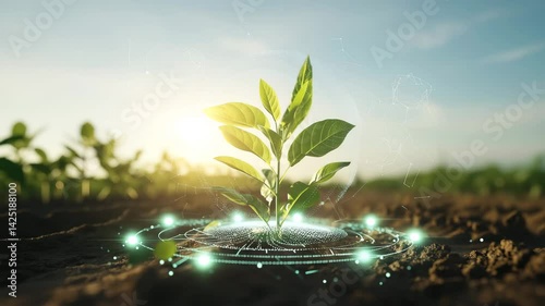 Circular economy concept for future business growth tree and environmental sustainability and reduce pollution for future business and environmental growth.4k corporate video