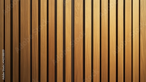 Vertical Wooden Slats with Dark Gaps