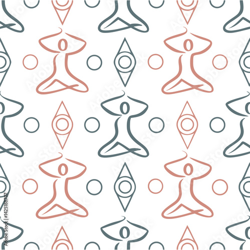 Seamless vector pattern design with Christmas tree silhouettes