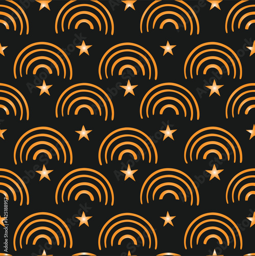 Seamless vector floral pattern with decorative swirls creates a stylish wallpaper texture