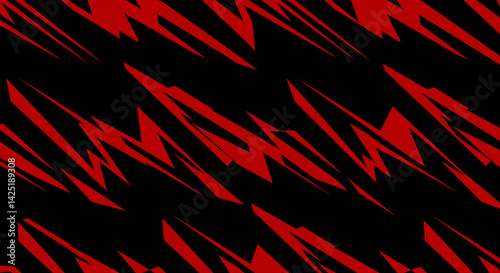 seamless pattern with red and black stripes