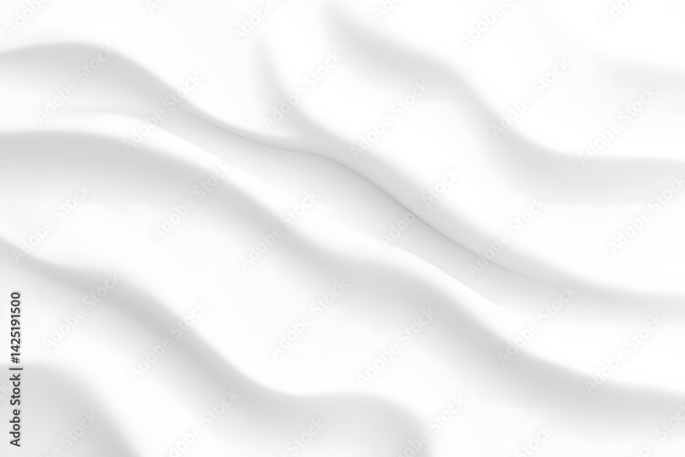 Elegant Abstract Texture Flowing White Satin Fabric with Soft Light and Shadows Elegant Abstract Texture Flowing White Satin Fabric with Soft Light and Shadows