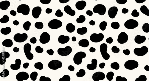 Spotted Simplicity A sea of black blots on a white expanse