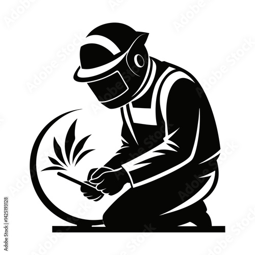 welder logo illustration