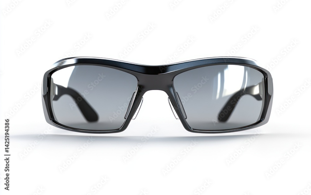 Modern sunglasses front view, studio shot Modern sunglasses front view, studio shot