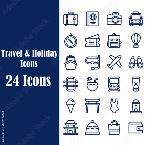 ravel and tourism set 150 icons, vocation signs for web development apps, websites, infographics, design elements – stock vector