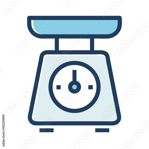 Kitchen Scale for Measuring Ingredients Icon Design