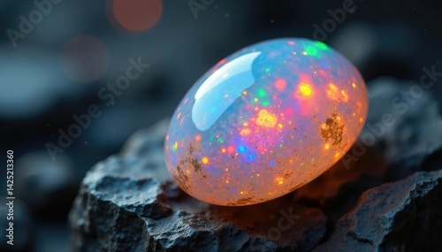 Halbedelstein aus Opal in verschiedenen Farbt?nen und Mustern, farbenfarbig, nat?rliche steine