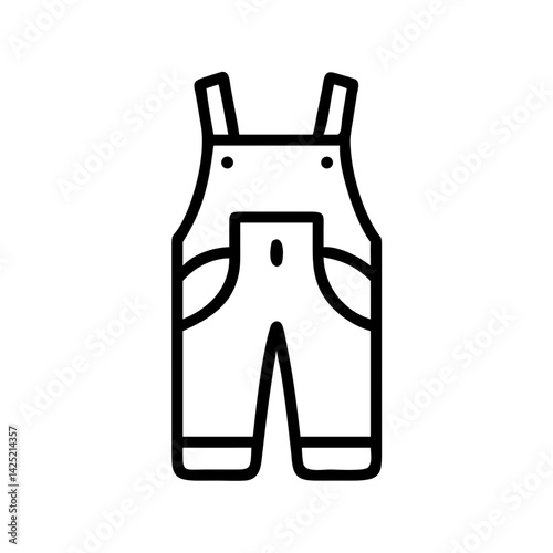 Overalls or Work Suit Icon Design