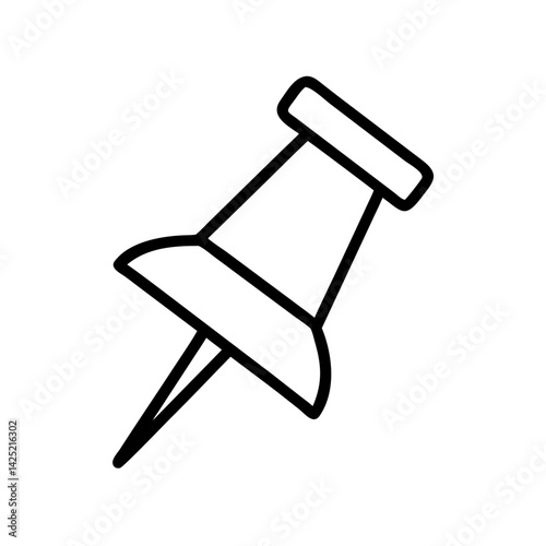 Push Pin for Note or Location Icon Design