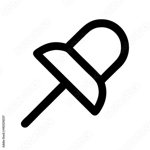 Push Pin for Note or Location Icon Design