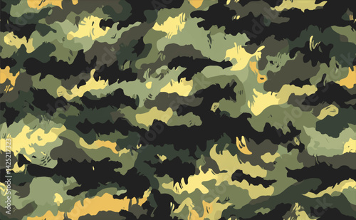 vector army and military camouflage texture pattern background.