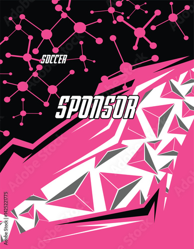 grunge Abstract Geometric Vector Pattern for Sports Jersey Sublimation