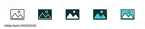 Photo & Picture Icon Pack – Flat Design Collection