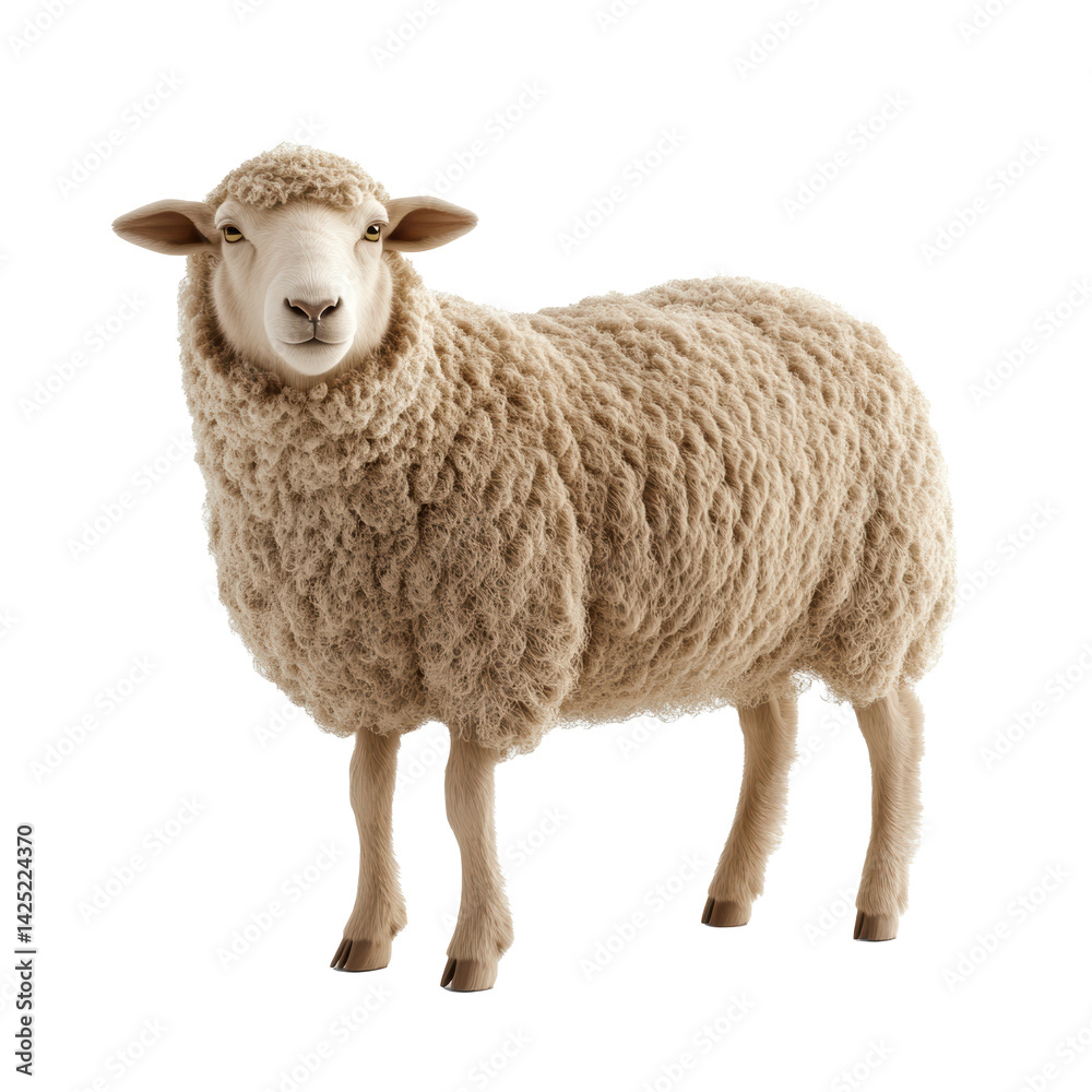 A Fluffy Sheep A Stunning Close Up Photography of a Domestic Sheep Against a Black Background A Fluffy Sheep A Stunning Close Up Photography of a Domestic Sheep Against a Black Background