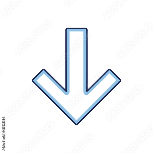 Creative Download Arrow Doodle Icon for Your Next Project