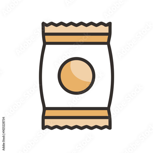 Snack Pack with Round Shape Icon Design