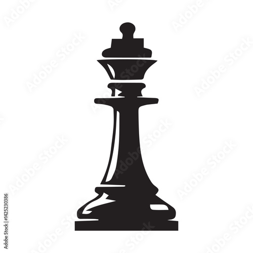 black chess piece
