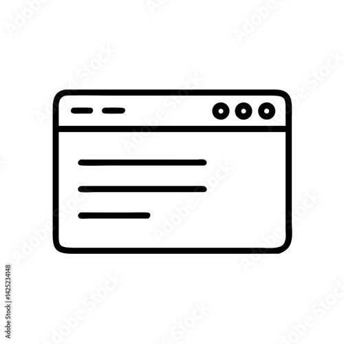 Web Page or Browser Window Icon Design