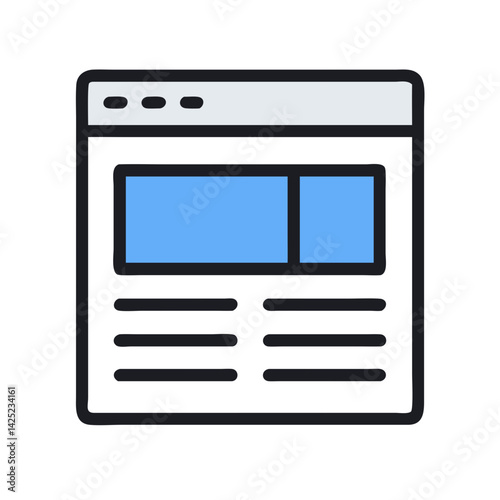Web Page or Browser Window Icon Design