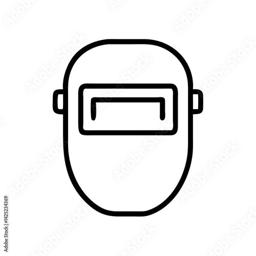 Welding Mask Protective Gear Icon Design