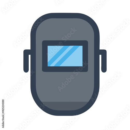 Welding Mask Protective Gear Icon Design