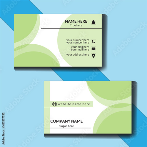 creative modern business card design template