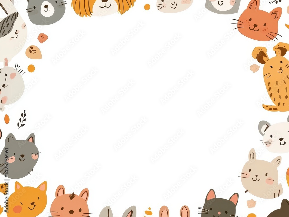Obraz premium frame with animals