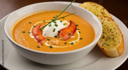 Wallpaper Mural Lobster Bisque with Garlic Bread Torontodigital.ca