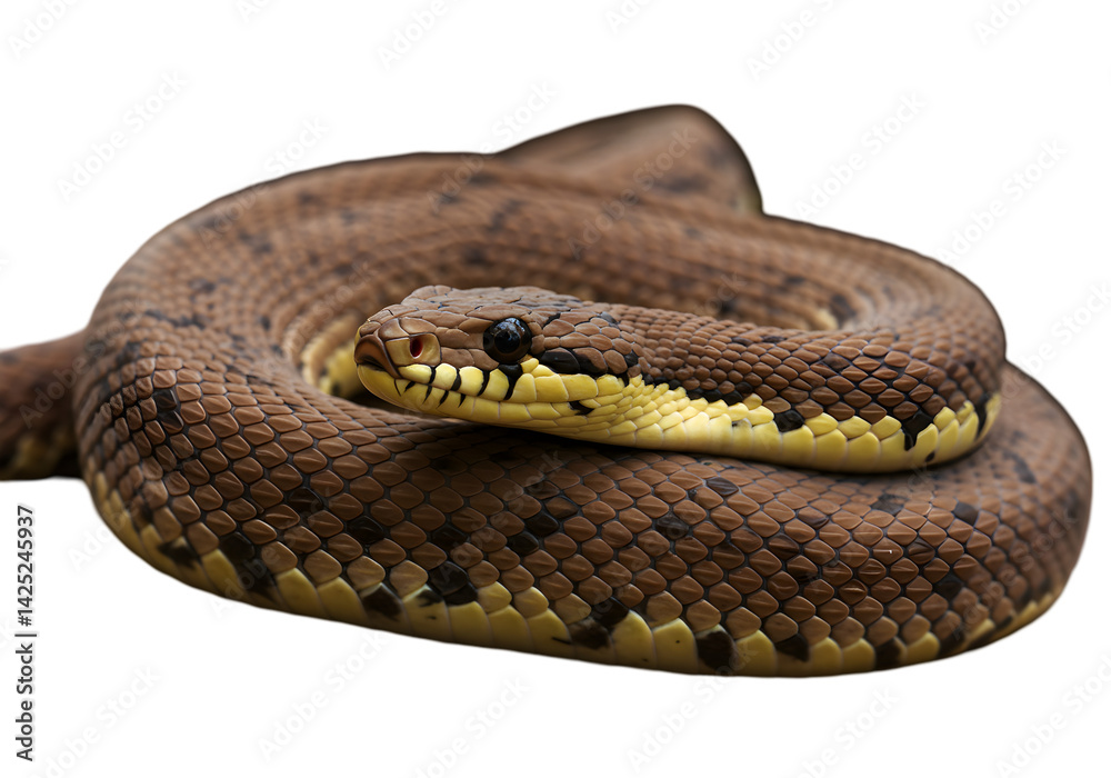 Fototapeta premium Brown Snake Stock Photo: High-Resolution Reptile Image