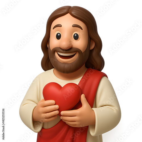 Jesus christus happy and smile