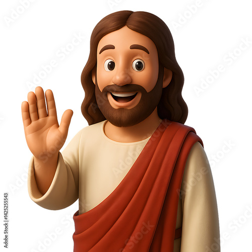 Jesus christus happy and smile