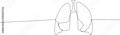 Anatomical human lungs  silhouette. Healthy medicine against smoking concept design world no tobacco day tuberculosis 