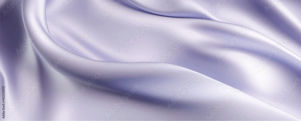 Fototapeta premium Smooth elegant purple silk fabric background. Textile texture. Vector illustration 