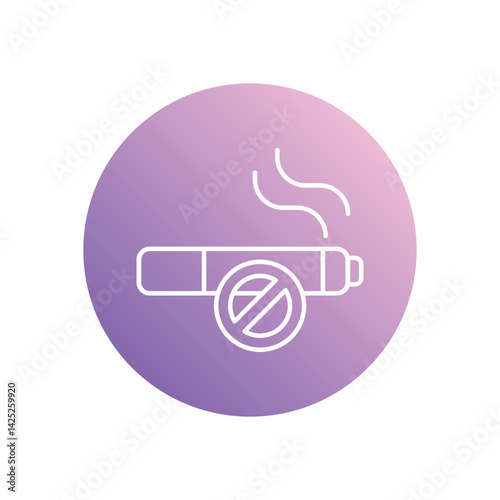 No Smoking icon vector stock illustration