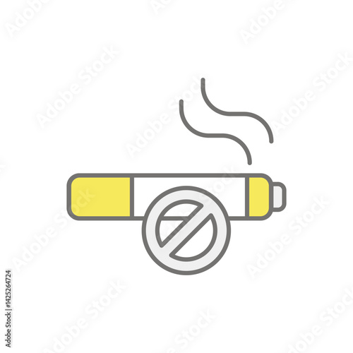 No Smoking icon vector stock illustration