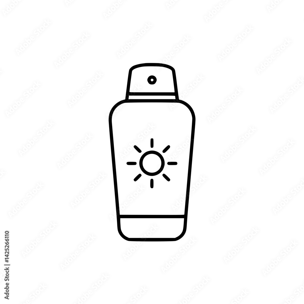 Obraz premium Sunscreen Icon