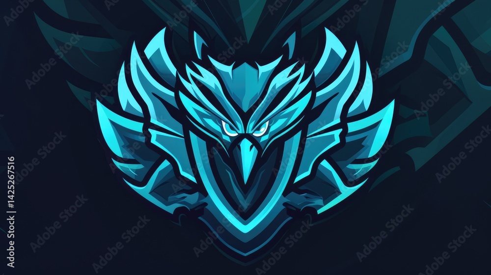 Abstract red and purple stylized predator emblem with glowing light neon color on dark background. Digital art for vibrant and dynamic design. Modern art. Logo graphic design. Cartoon template. AIG51. Abstract red and purple stylized predator emblem with glowing light neon color on dark background. Digital art for vibrant and dynamic design. Modern art. Logo graphic design. Cartoon template. AIG51.