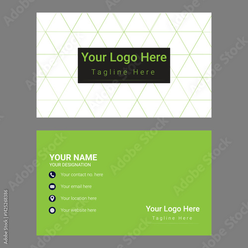 Creative Double-Sided Business Card Mockup for Personal Branding.