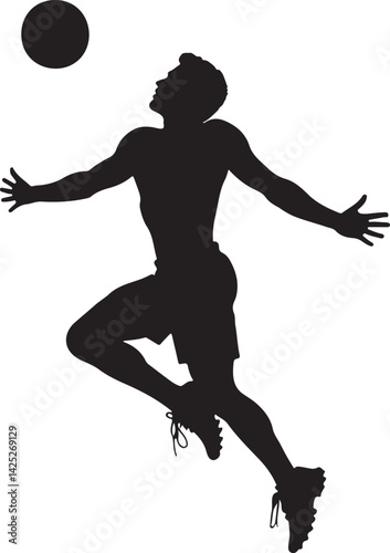 Football Player Silhouette Vector