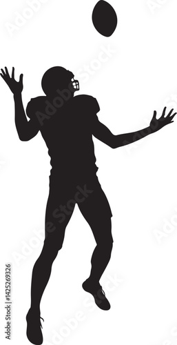 Football Player Silhouette Vector